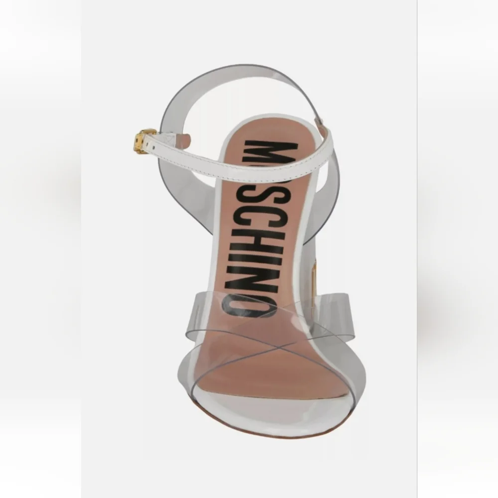 Moschino Women's Clear Heeled Sandals - Picture 3 of 5